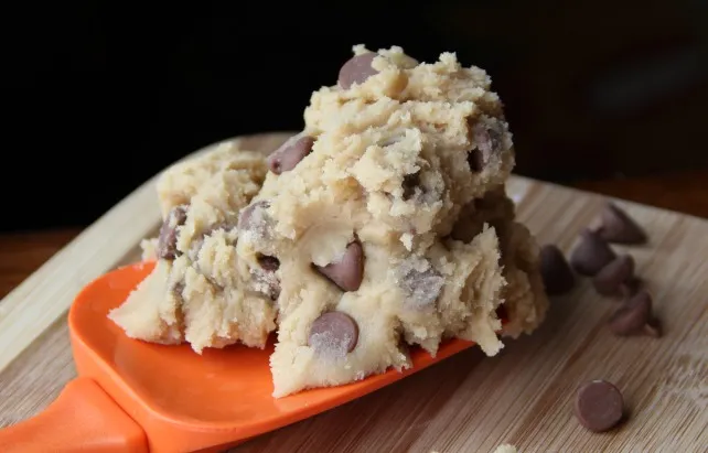 Edible Cookie Dough Recipe - for two on a spatula 