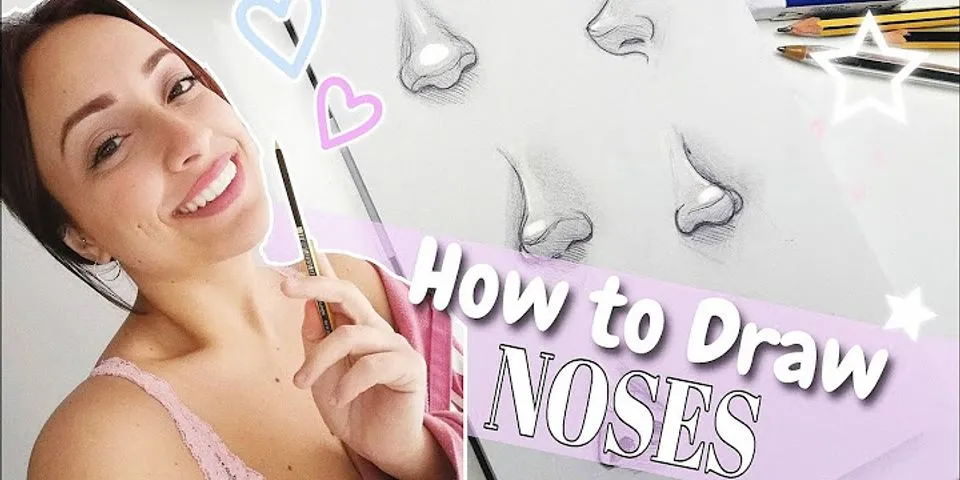 How do you draw cute noses?