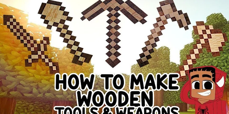 How do you make weapons in Minecraft?