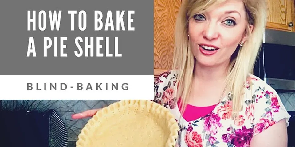 How do you prevent shrinking empty pie shells?