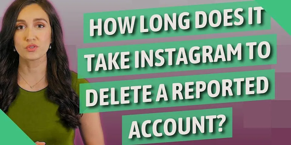 How long does it take for a Instagram account to delete?