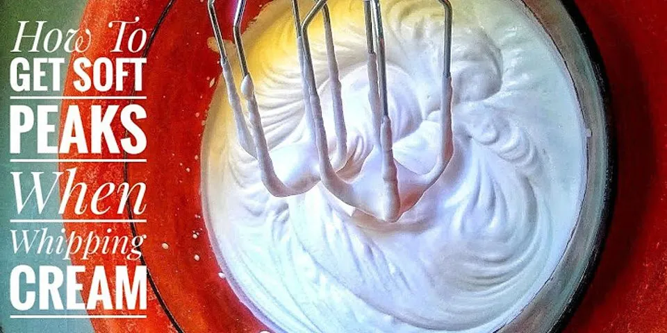 How long to whip double cream with electric mixer