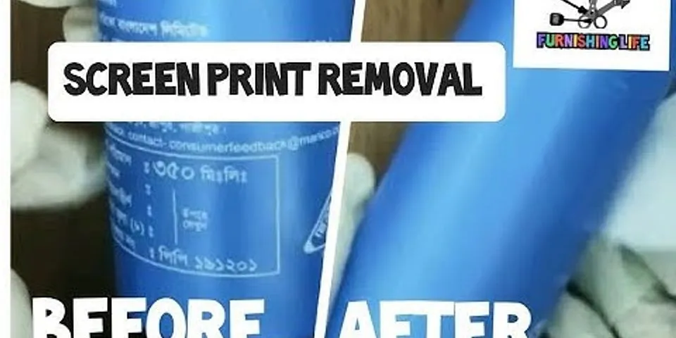 How to remove painted labels from plastic containers
