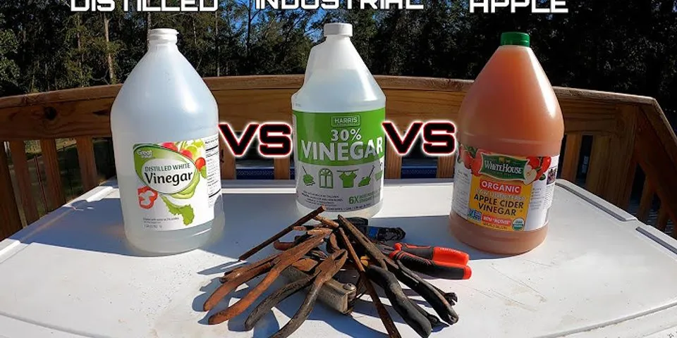 How to remove rust from tools with apple cider vinegar