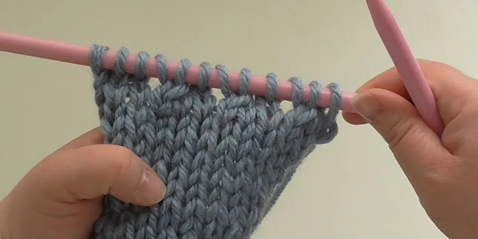 What does Mark mean in knitting?