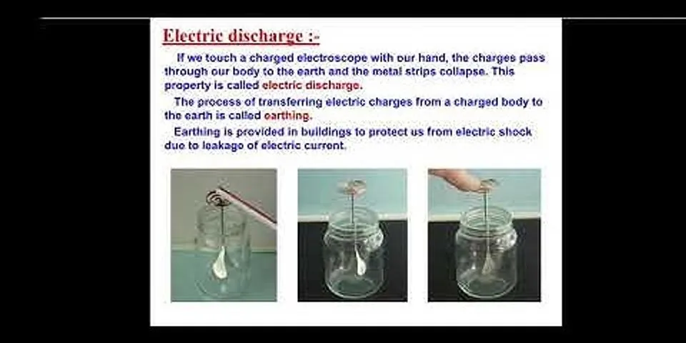 What is electric discharge class 8