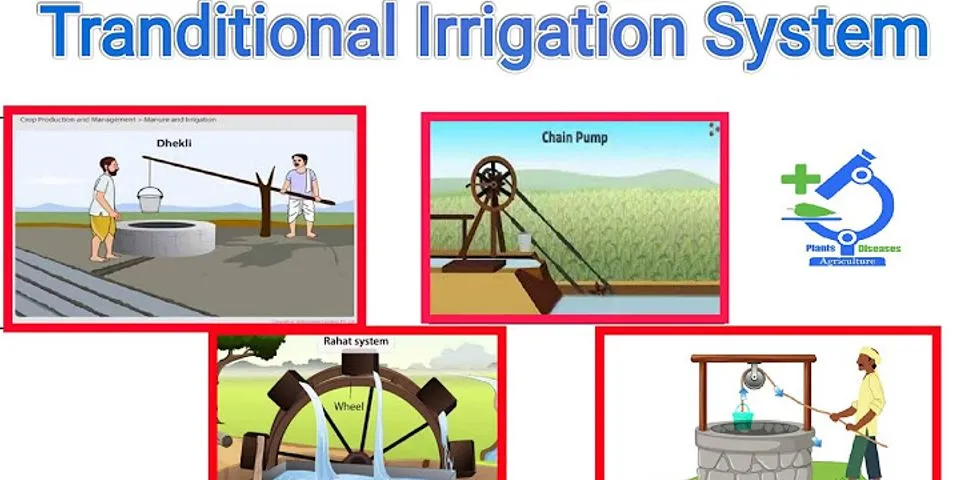 What is irrigation describe both traditional and modern methods types of irrigation?