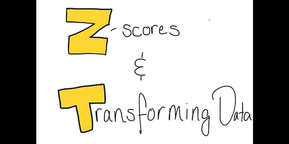 Why do we transform raw scores to z-scores?